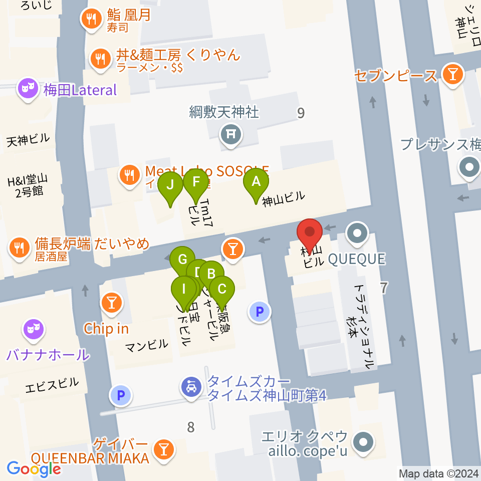 スマイルレコード周辺のファミレス・ファーストフード一覧地図