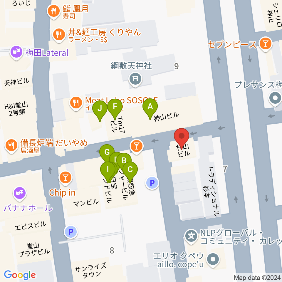 スマイルレコード周辺のファミレス・ファーストフード一覧地図