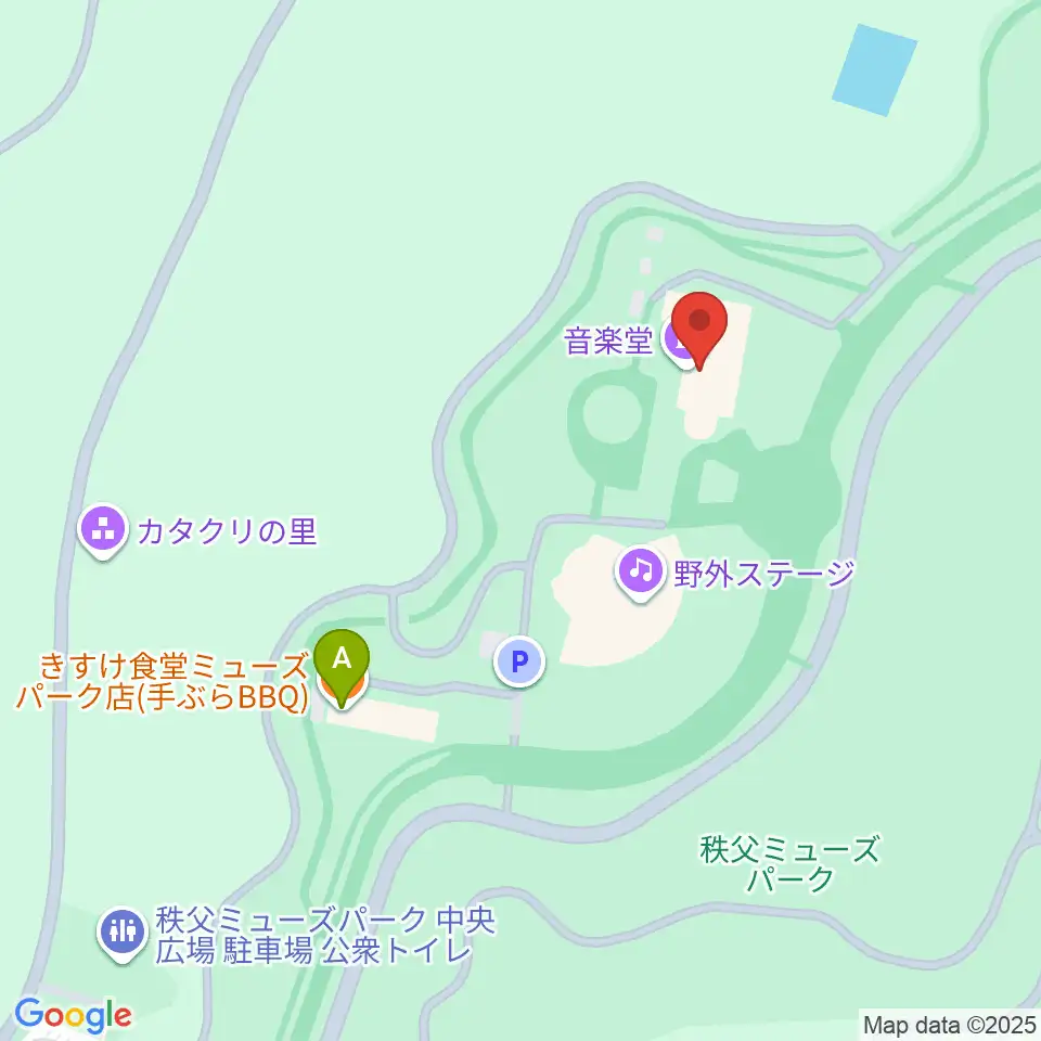 秩父ミューズパーク周辺のファミレス・ファーストフード一覧地図