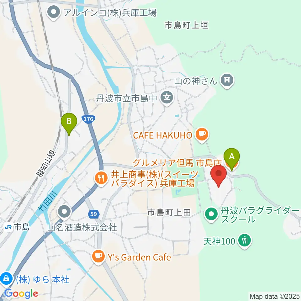 ライフピアいちじま大ホール周辺のファミレス・ファーストフード一覧地図