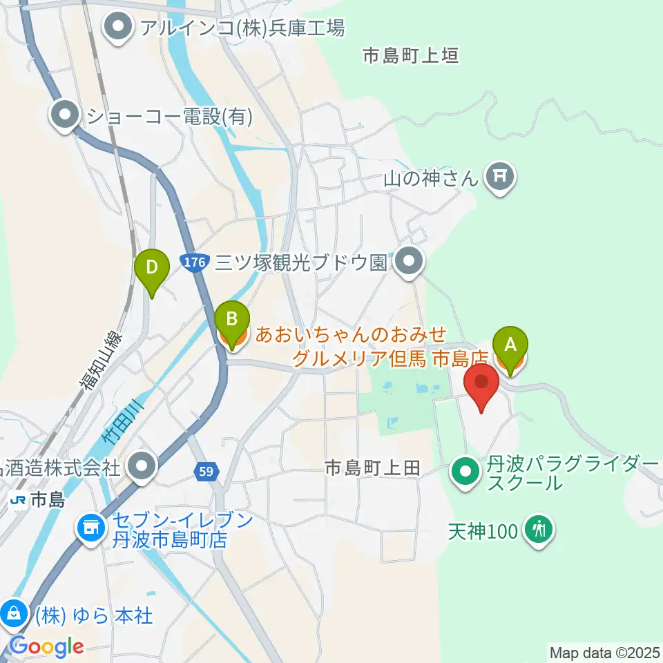 ライフピアいちじま大ホール周辺のファミレス・ファーストフード一覧地図