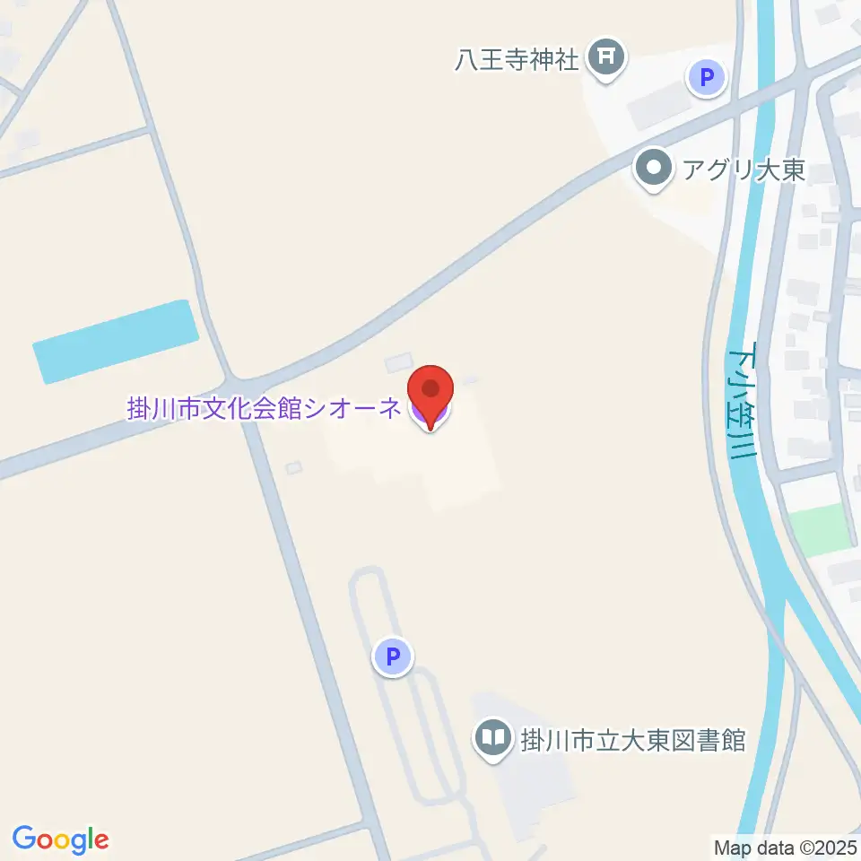 掛川市文化会館シオーネ周辺のファミレス・ファーストフード一覧地図