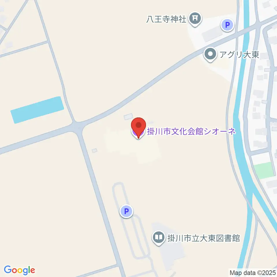 掛川市文化会館シオーネ周辺のファミレス・ファーストフード一覧地図