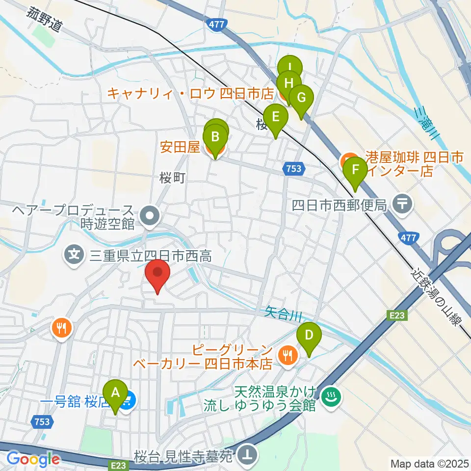 STUDIO LIFE周辺のファミレス・ファーストフード一覧地図