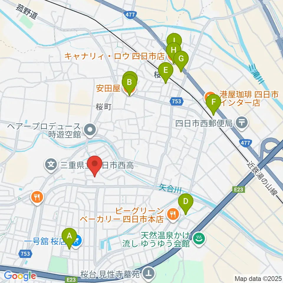 STUDIO LIFE周辺のファミレス・ファーストフード一覧地図