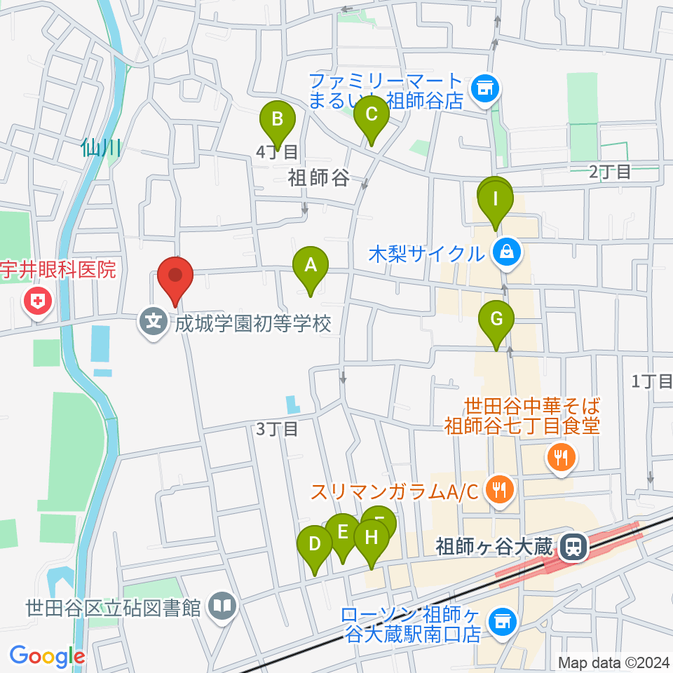 サローネ・フォンタナ周辺のファミレス・ファーストフード一覧地図