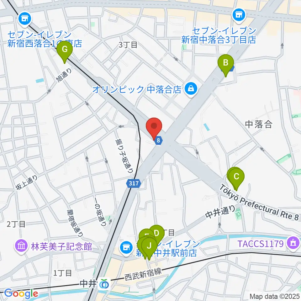 PAPAGENO周辺のファミレス・ファーストフード一覧地図