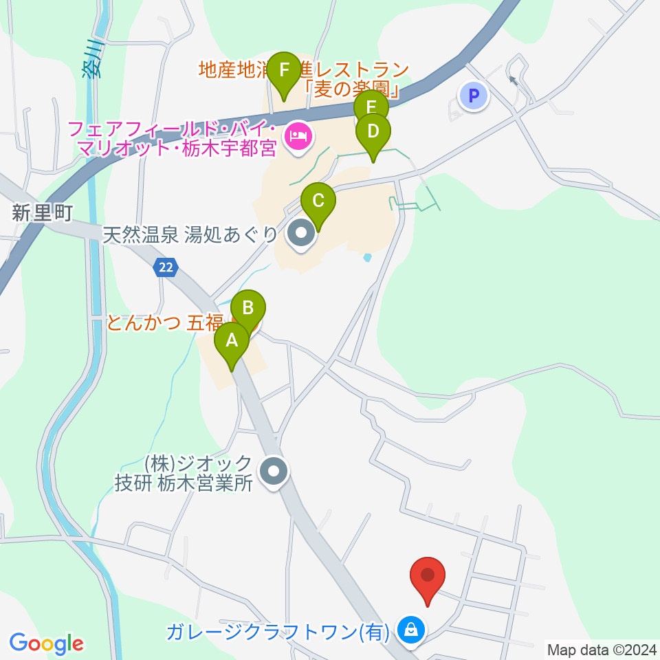 一芸舘周辺のファミレス・ファーストフード一覧地図