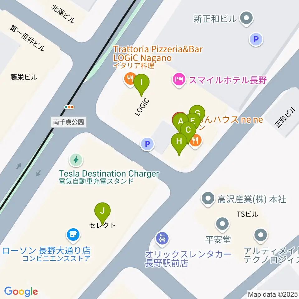 拓郎age周辺のファミレス・ファーストフード一覧地図