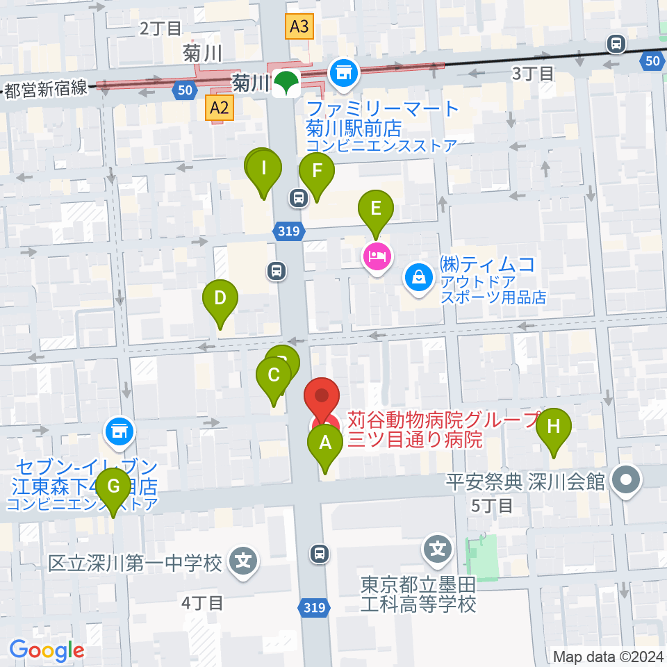 菊川ナージュ周辺のファミレス・ファーストフード一覧地図