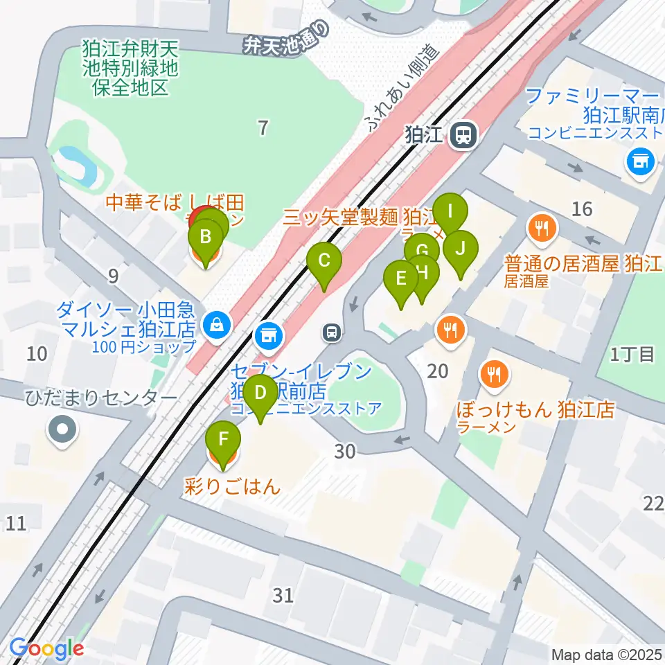 泉の森会館周辺のファミレス・ファーストフード一覧地図