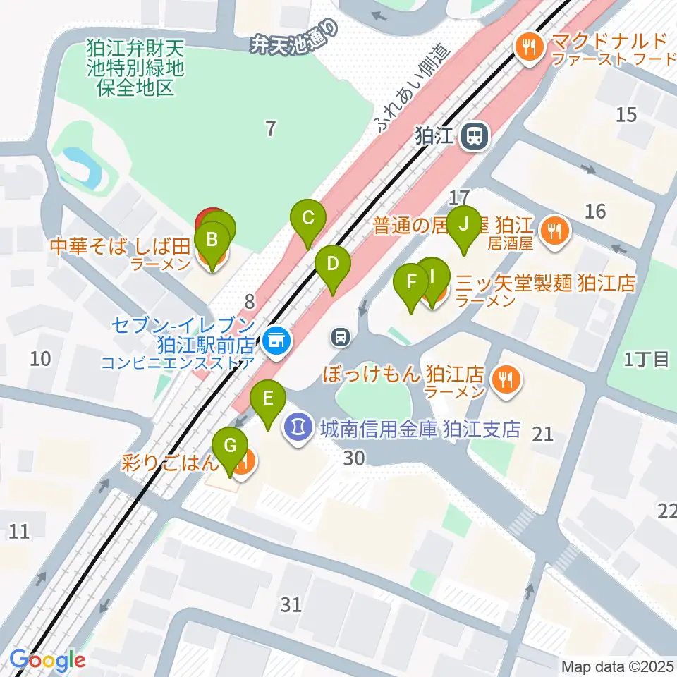 泉の森会館周辺のファミレス・ファーストフード一覧地図