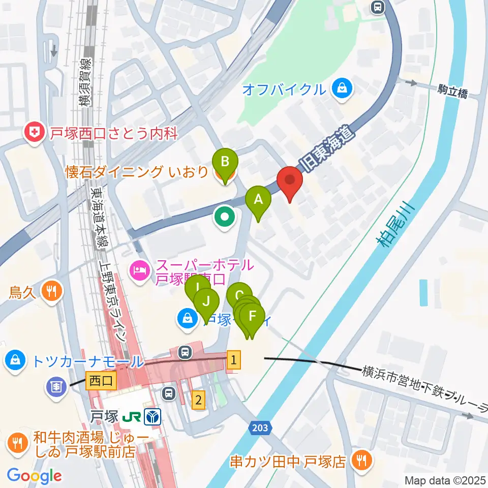修理屋ぎたべー周辺のファミレス・ファーストフード一覧地図