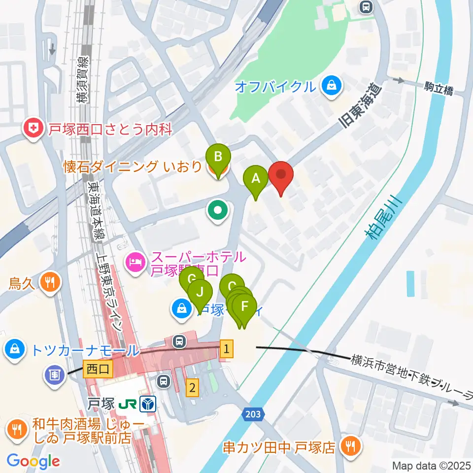 修理屋ぎたべー周辺のファミレス・ファーストフード一覧地図