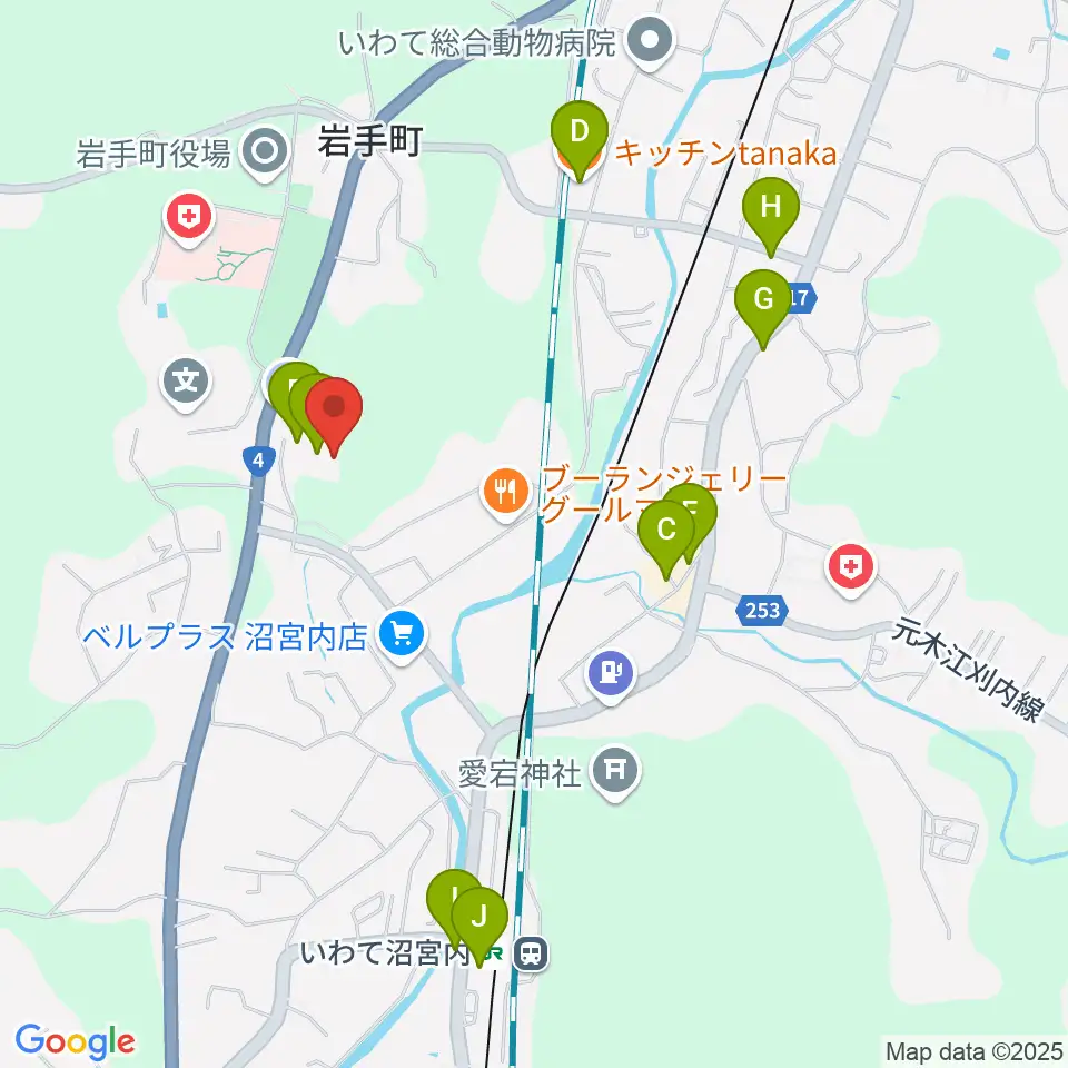 石神の丘美術館周辺のファミレス・ファーストフード一覧地図