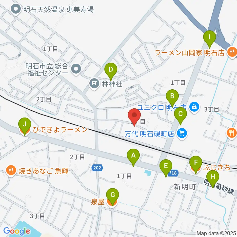 スタジオファンフル周辺のファミレス・ファーストフード一覧地図