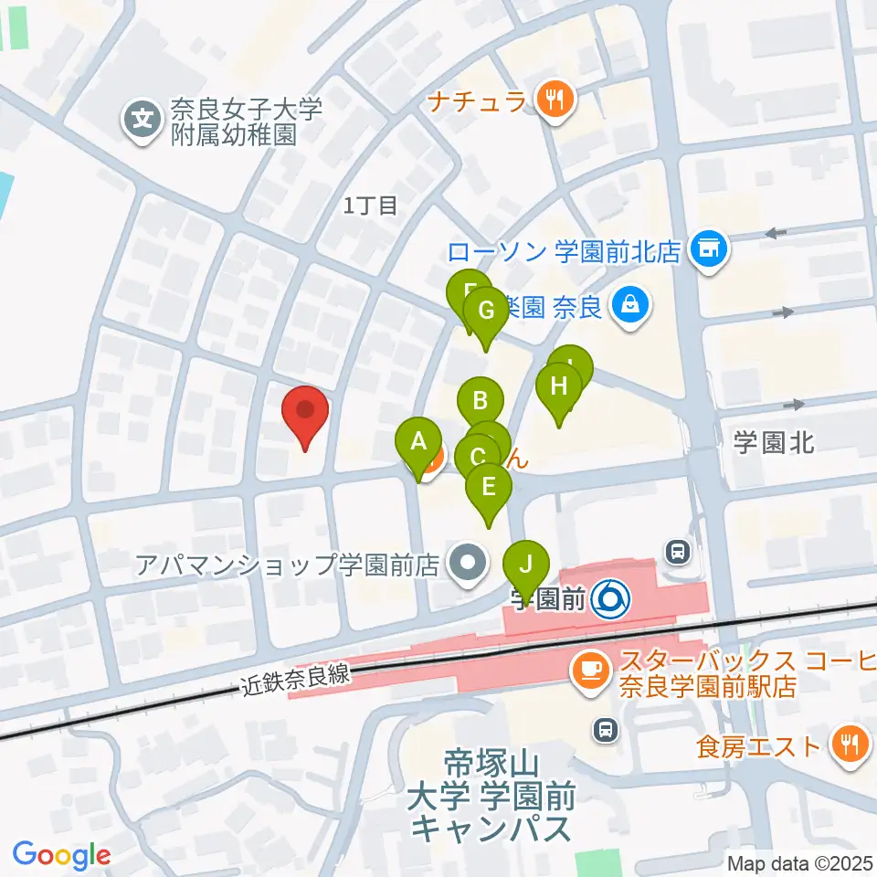 アートサロン空周辺のファミレス・ファーストフード一覧地図