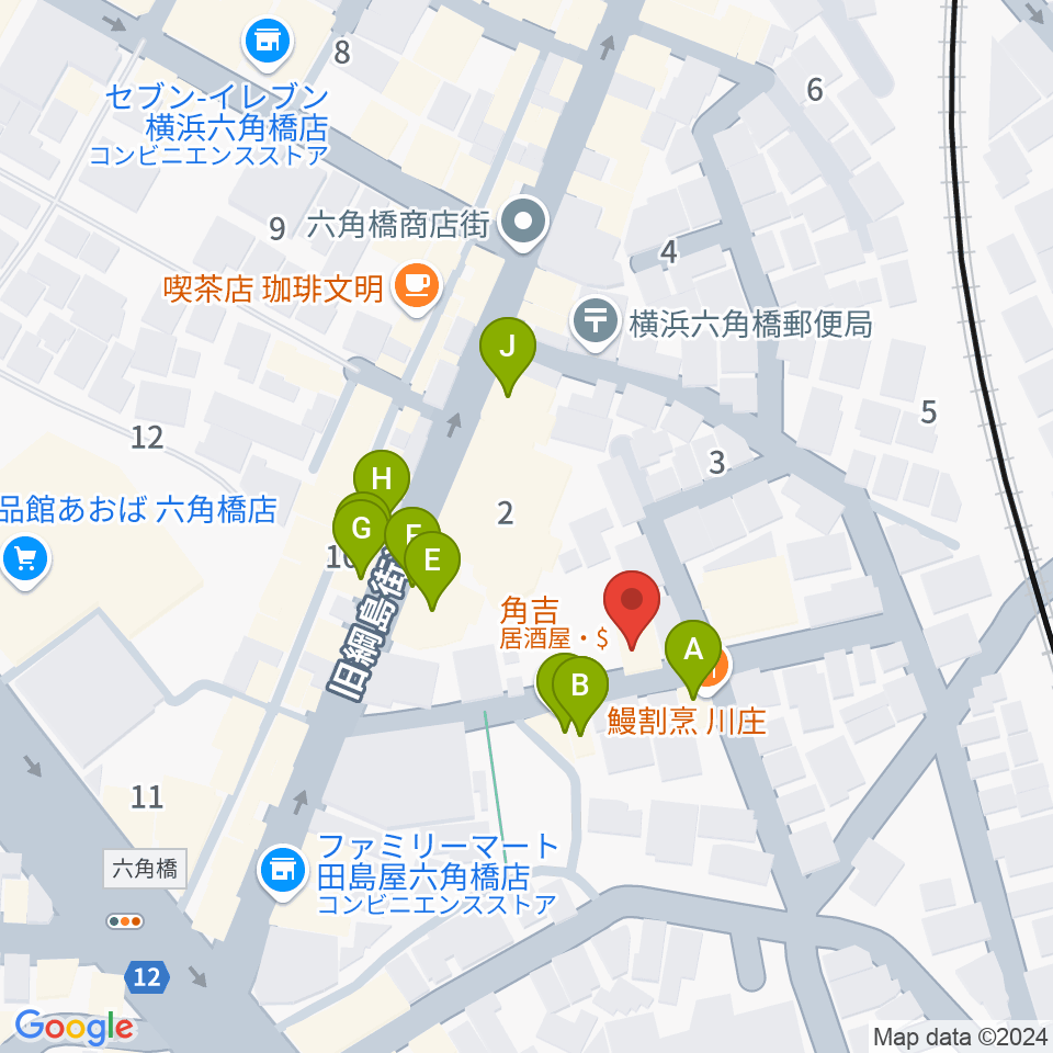 Bitches Brew周辺のファミレス・ファーストフード一覧地図