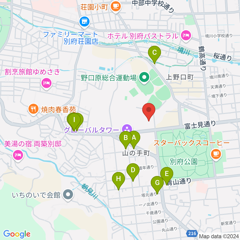 しいきアルゲリッチハウス周辺のファミレス・ファーストフード一覧地図