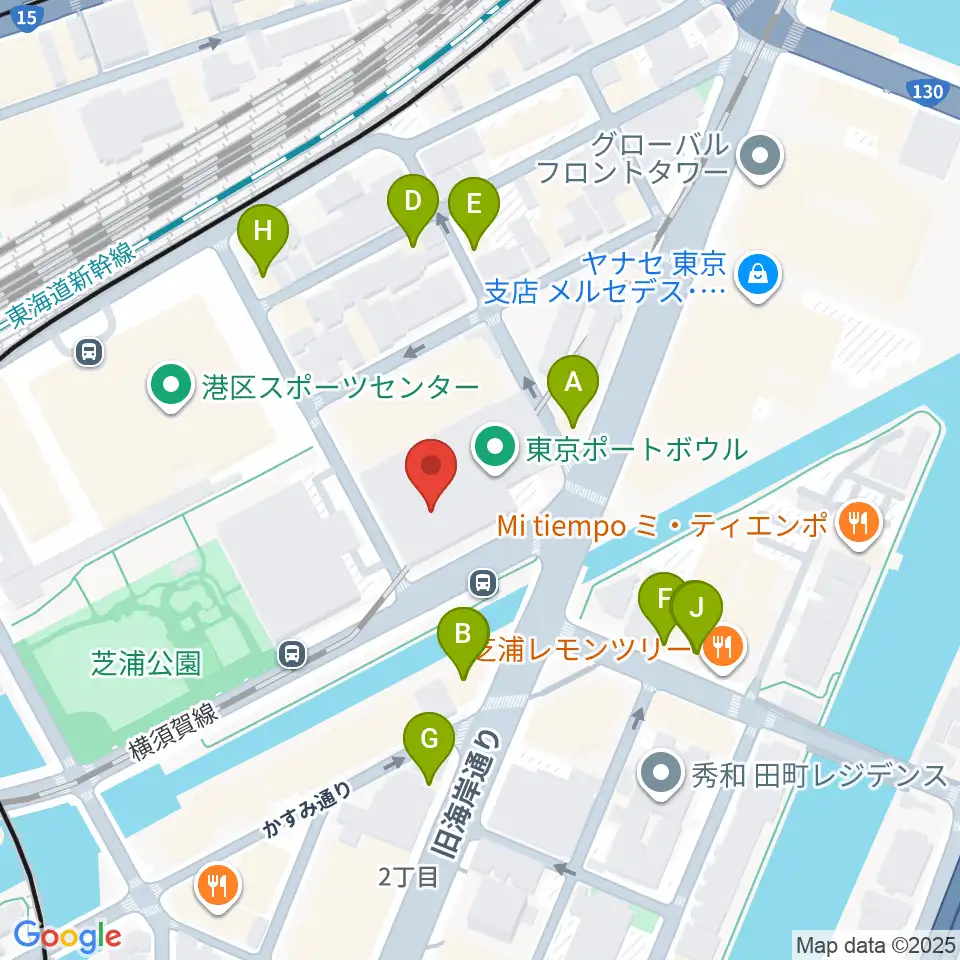 ファツィオリ・ショールーム周辺のファミレス・ファーストフード一覧地図