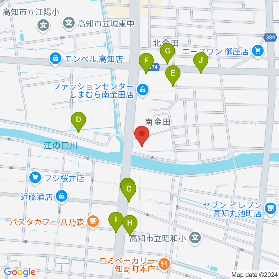 蛸蔵 TACOGURA周辺のファミレス・ファーストフード一覧地図