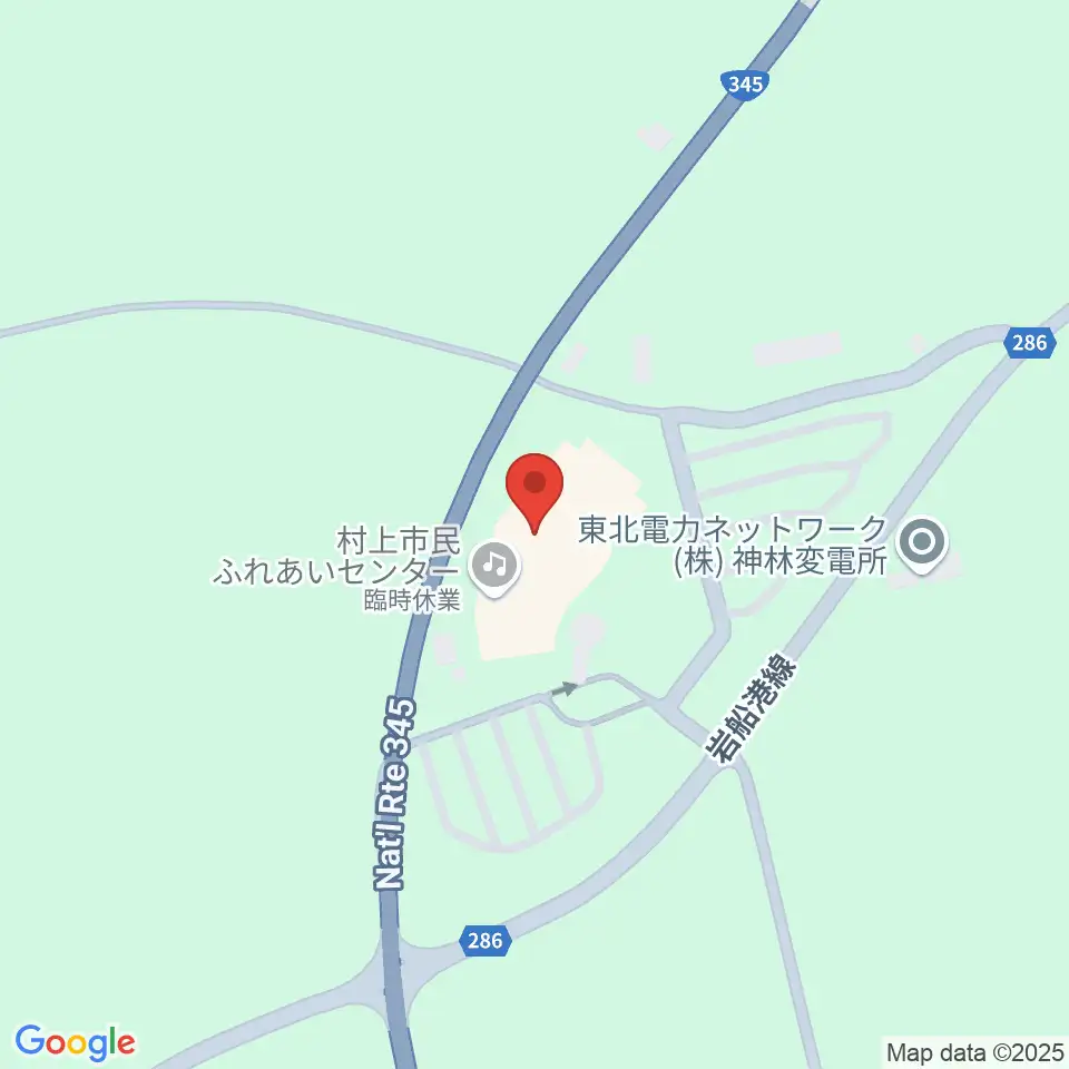 村上市民ふれあいセンター周辺のファミレス・ファーストフード一覧地図