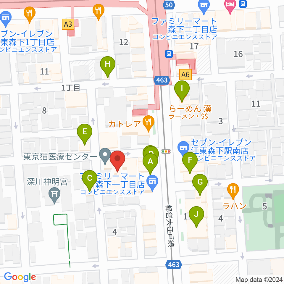 シェ・クロード周辺のファミレス・ファーストフード一覧地図