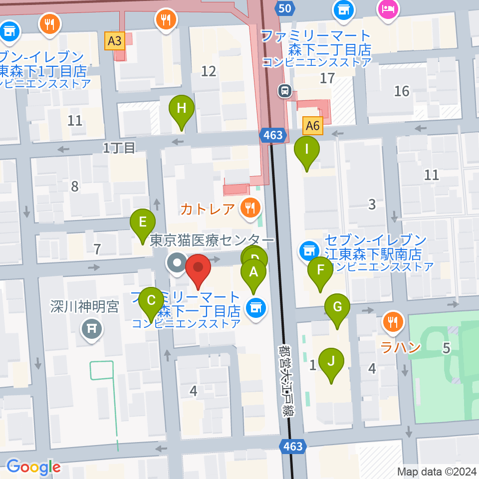 シェ・クロード周辺のファミレス・ファーストフード一覧地図