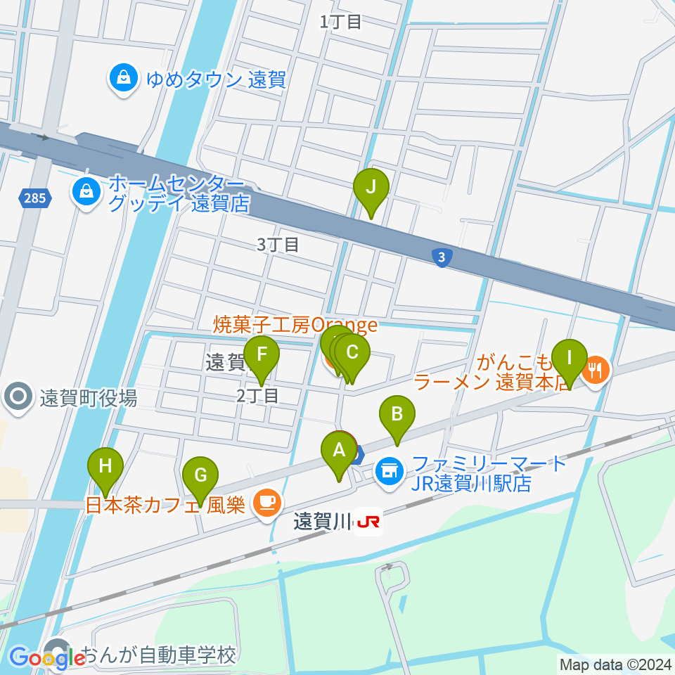 Jazz Cafe ドラム館周辺のファミレス・ファーストフード一覧地図