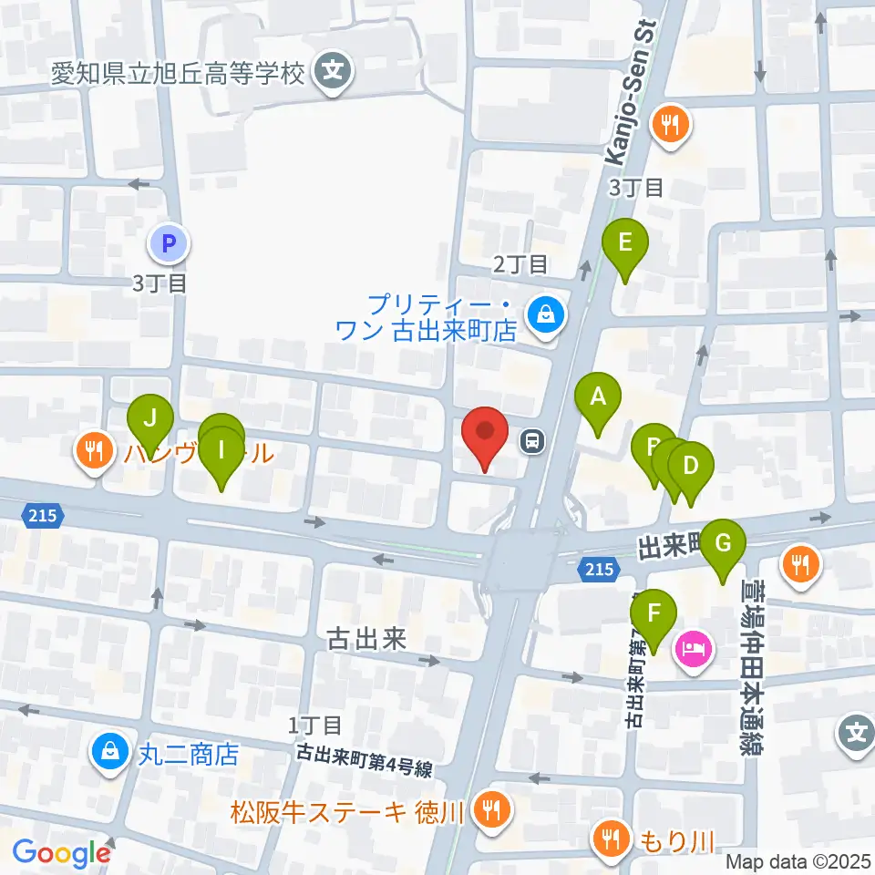 WALTER'S JUKE周辺のファミレス・ファーストフード一覧地図