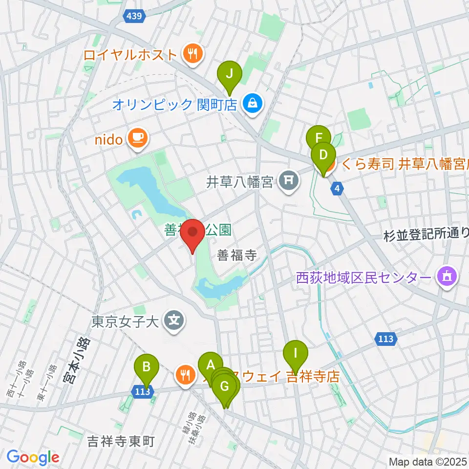 葉月ホールハウス周辺のファミレス・ファーストフード一覧地図