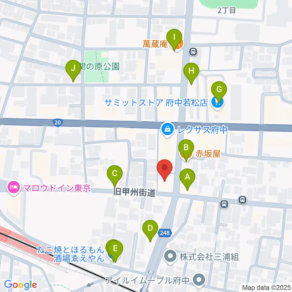 ミュージックサロン・サングレース周辺のファミレス・ファーストフード一覧地図