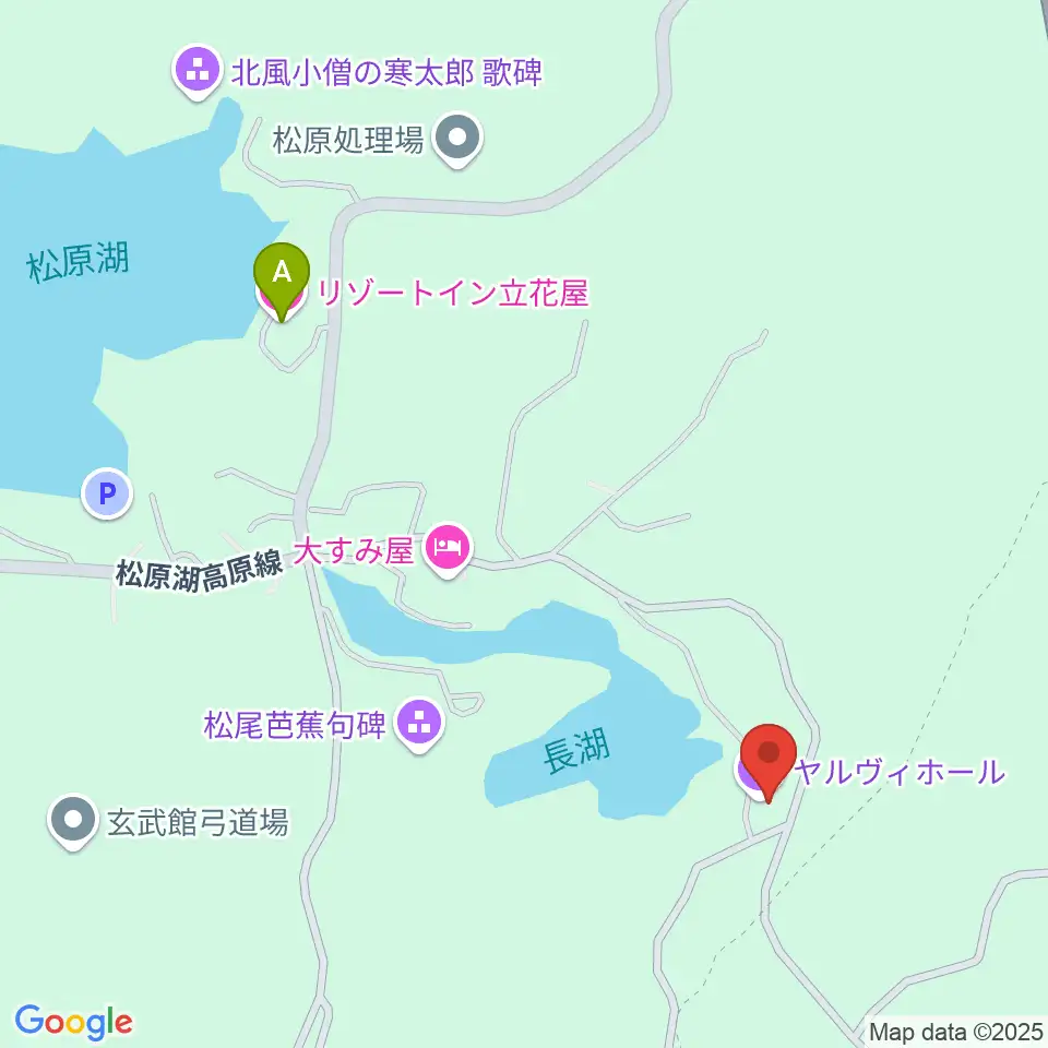小海町音楽堂 ヤルヴィホール周辺のファミレス・ファーストフード一覧地図