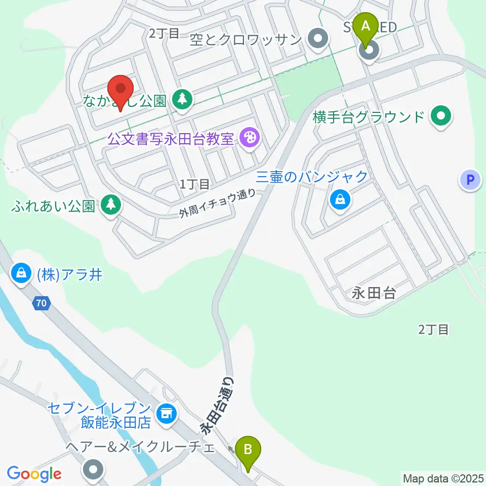 音楽教室ムジークハウス 日高教室周辺のファミレス・ファーストフード一覧地図
