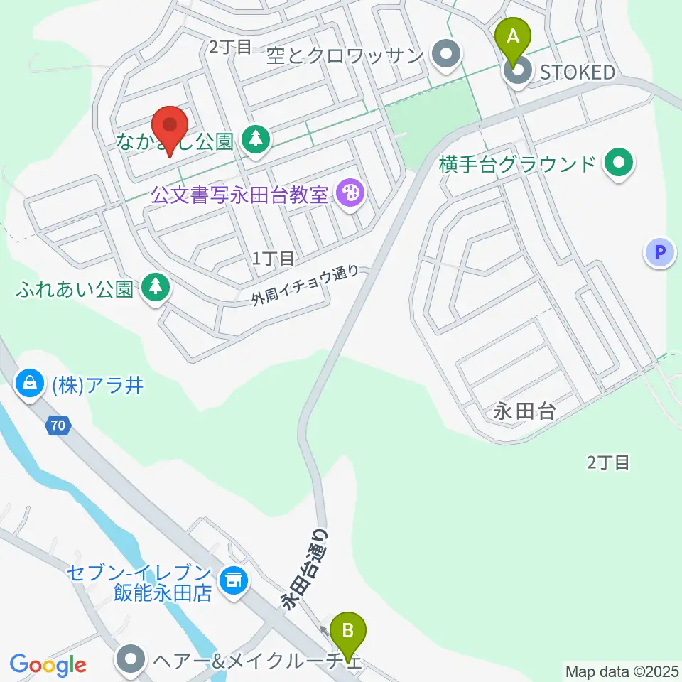 音楽教室ムジークハウス 日高教室周辺のファミレス・ファーストフード一覧地図