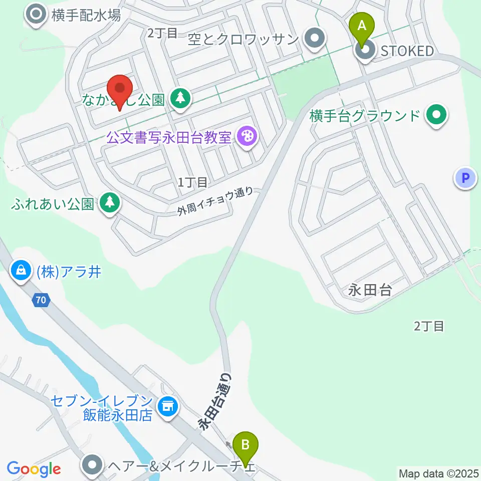 音楽教室ムジークハウス 日高教室周辺のファミレス・ファーストフード一覧地図