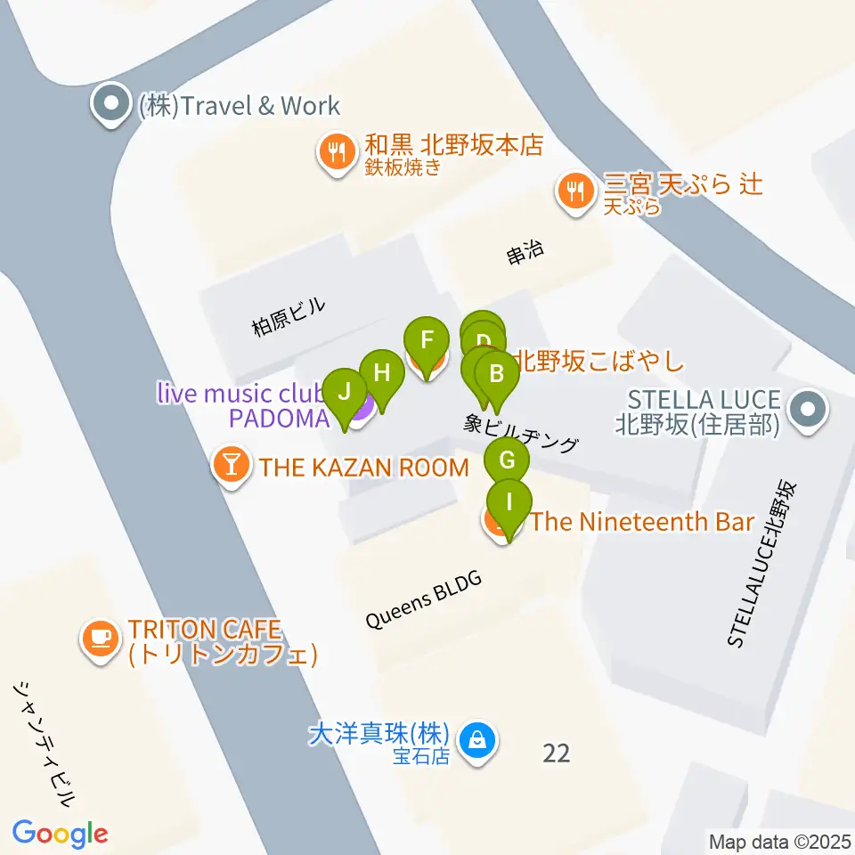 神戸Y's ROAD周辺のファミレス・ファーストフード一覧地図