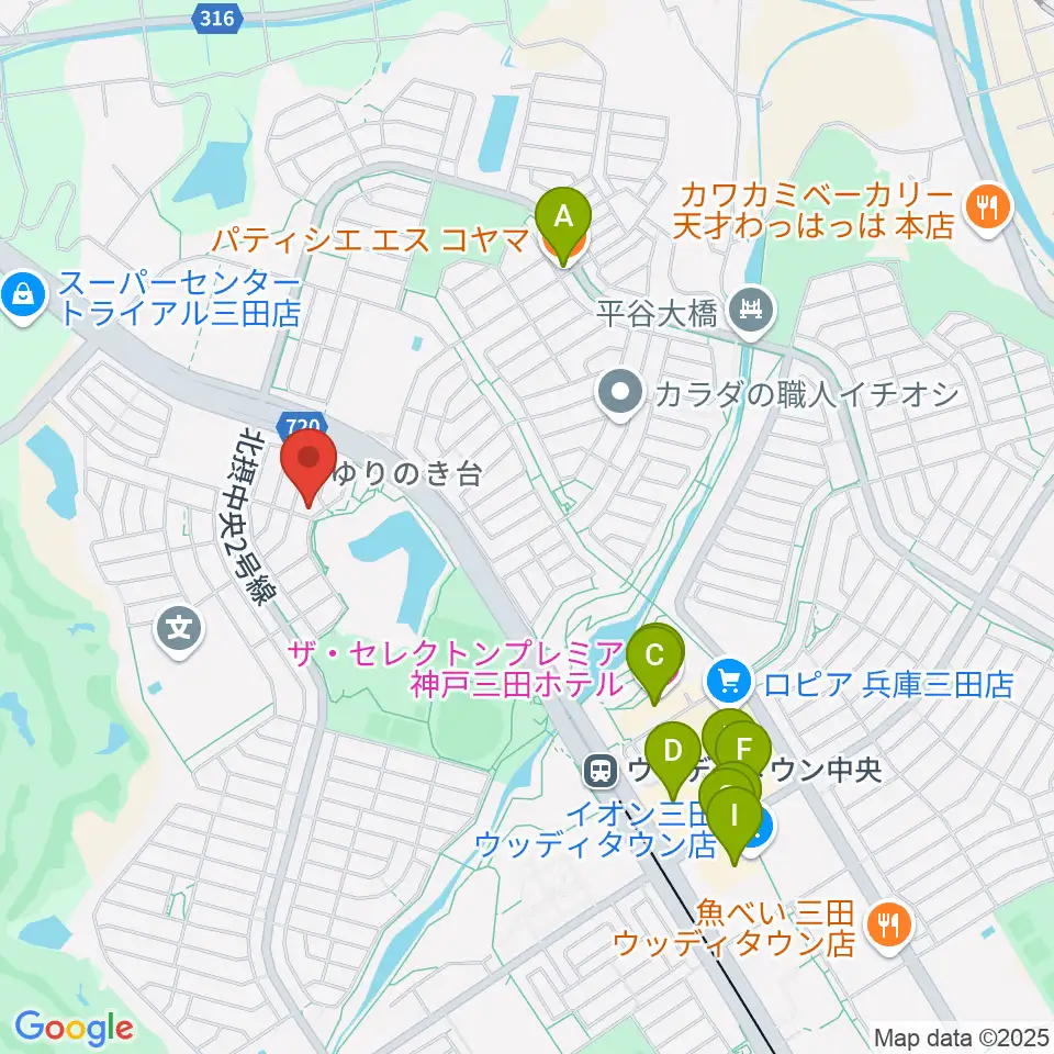 リーフホール周辺のファミレス・ファーストフード一覧地図