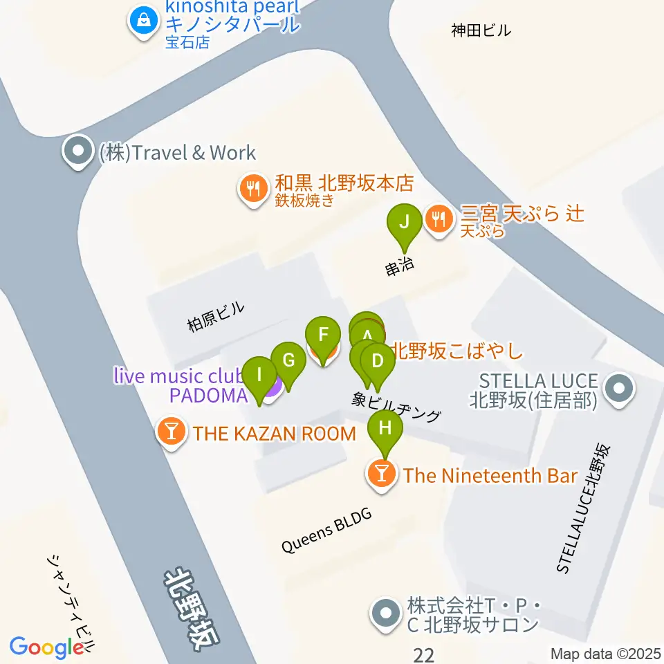 神戸ミッドナイトサン周辺のファミレス・ファーストフード一覧地図