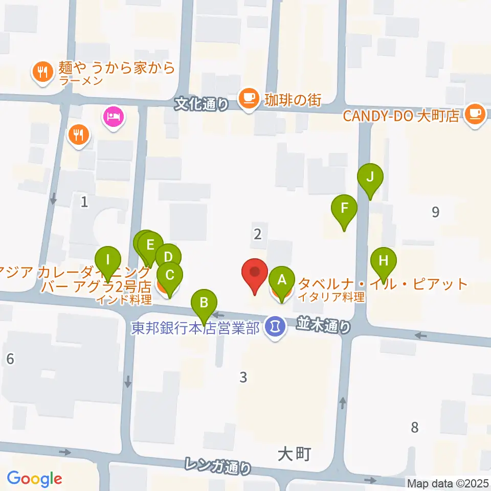 福島アウトライン周辺のファミレス・ファーストフード一覧地図