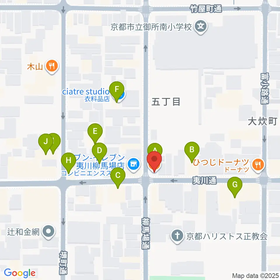 カフェ・モンタージュ周辺のファミレス・ファーストフード一覧地図