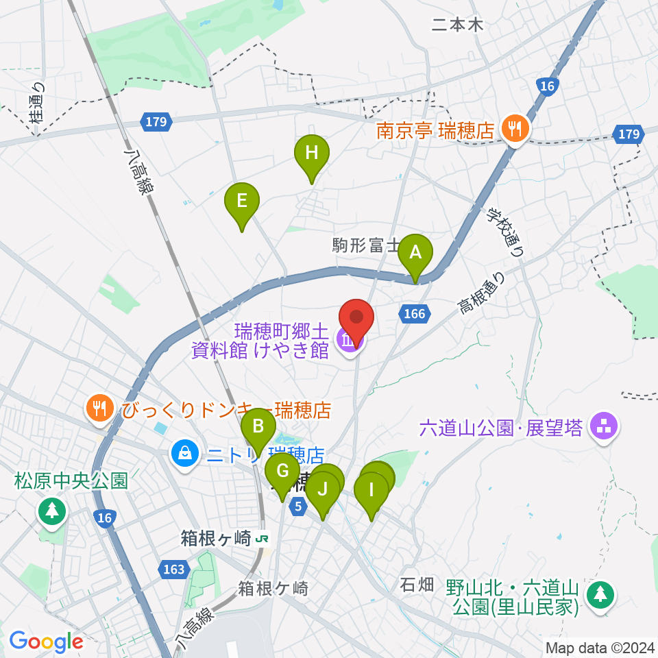 耕心館周辺のファミレス・ファーストフード一覧地図