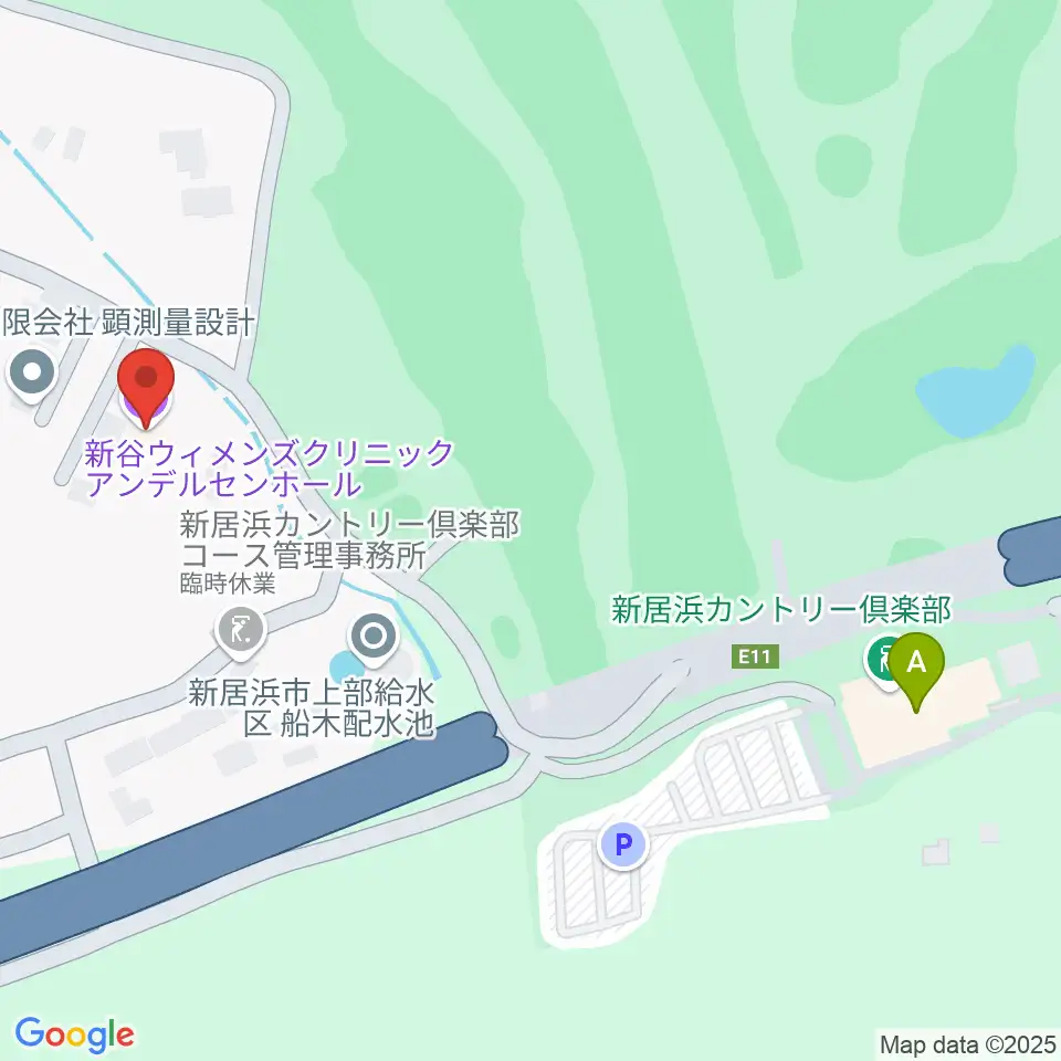 アンデルセンホール周辺のファミレス・ファーストフード一覧地図