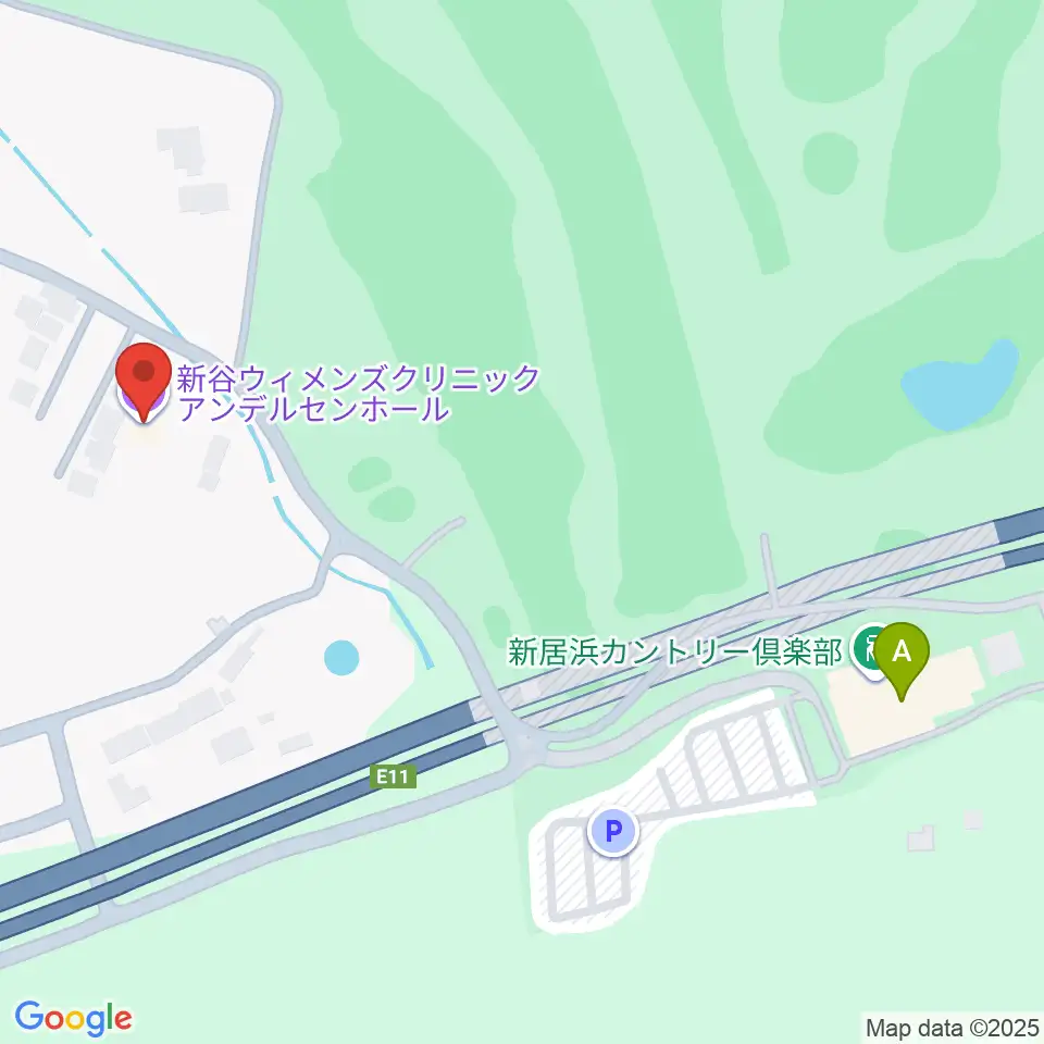 アンデルセンホール周辺のファミレス・ファーストフード一覧地図