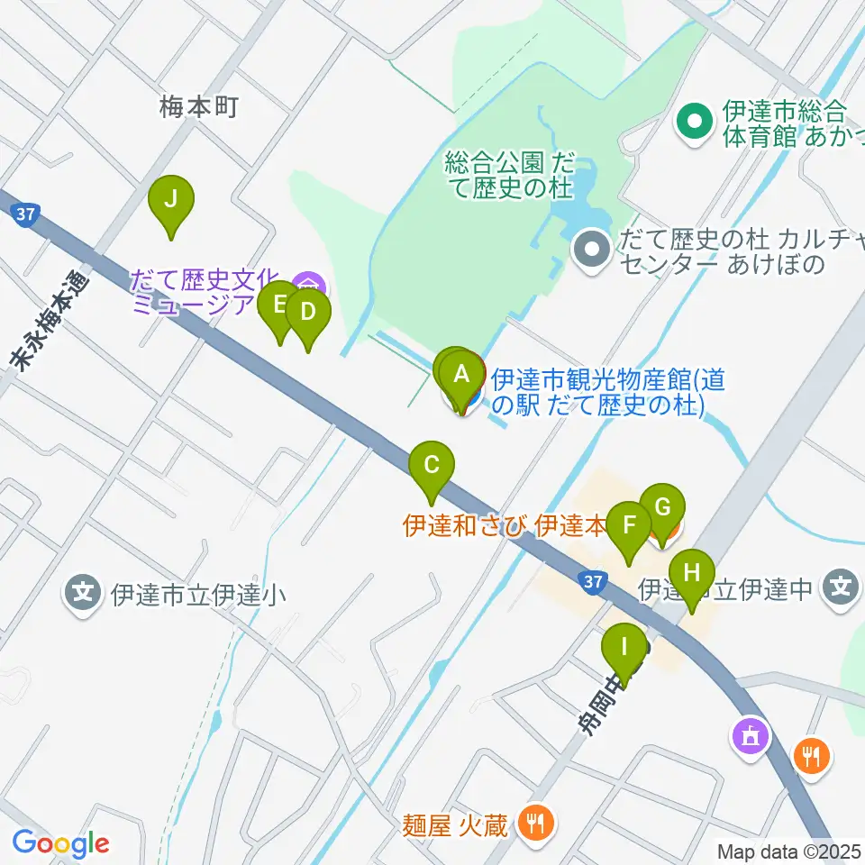wi-radio周辺のファミレス・ファーストフード一覧地図