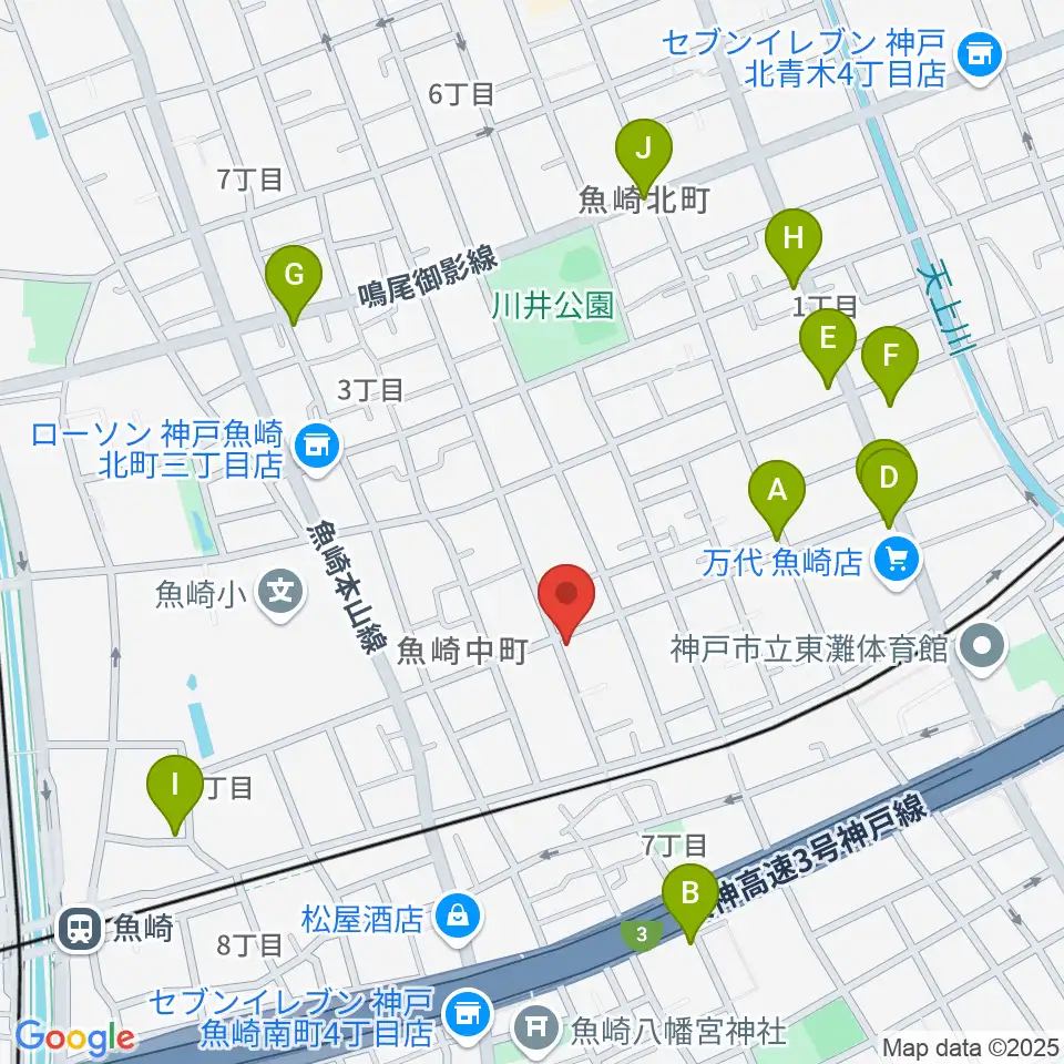 日本ピアノサービス周辺のファミレス・ファーストフード一覧地図