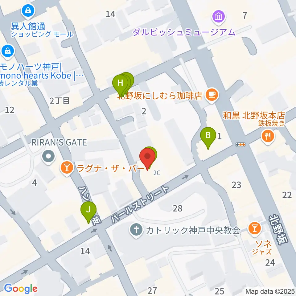 リードマン北野店周辺のファミレス・ファーストフード一覧地図