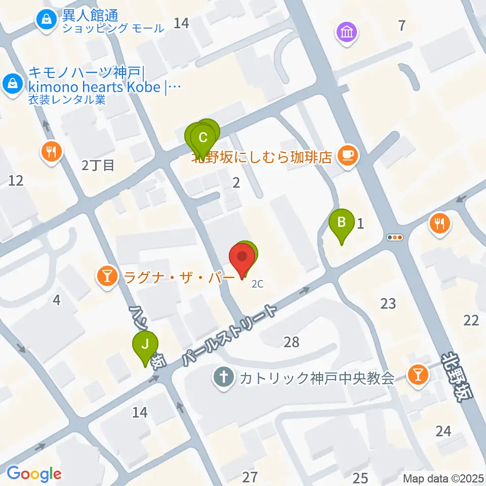 リードマン北野店周辺のファミレス・ファーストフード一覧地図