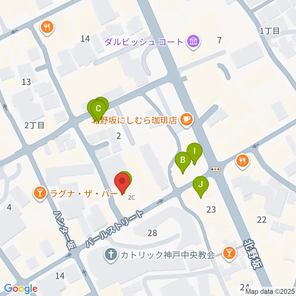 リードマン北野店周辺のファミレス・ファーストフード一覧地図