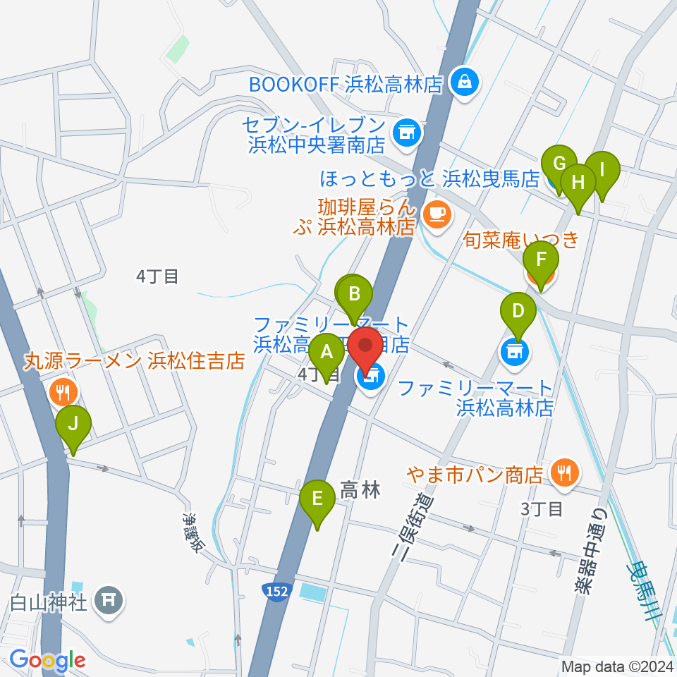 ソニックス周辺のファミレス・ファーストフード一覧地図